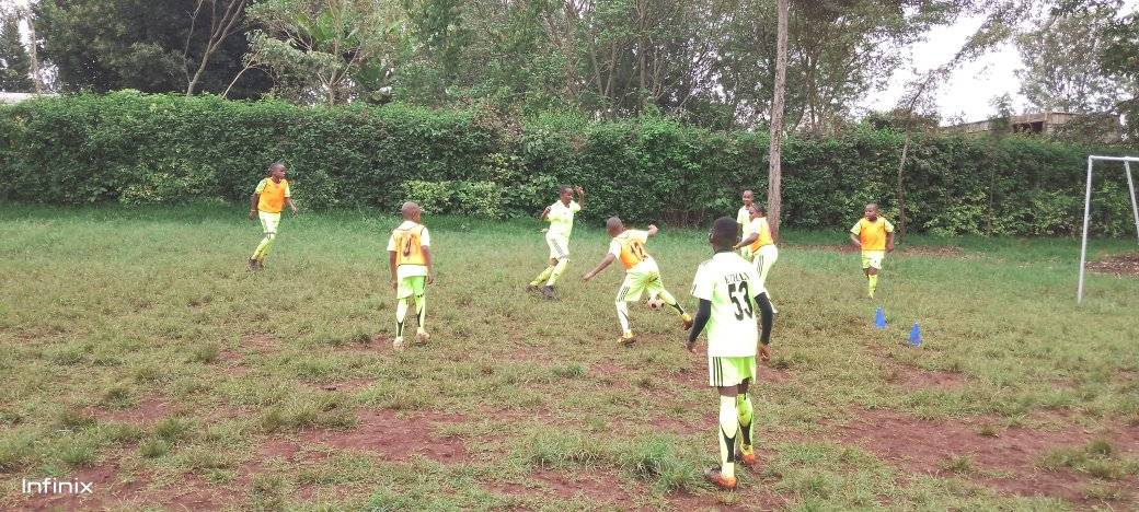 Team training and coaching at Ustadi Soccer Academy
